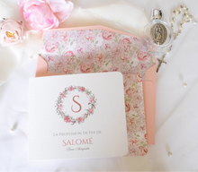 Doublures d'Enveloppes personnalisées à fleurs roses - Collection Salomé