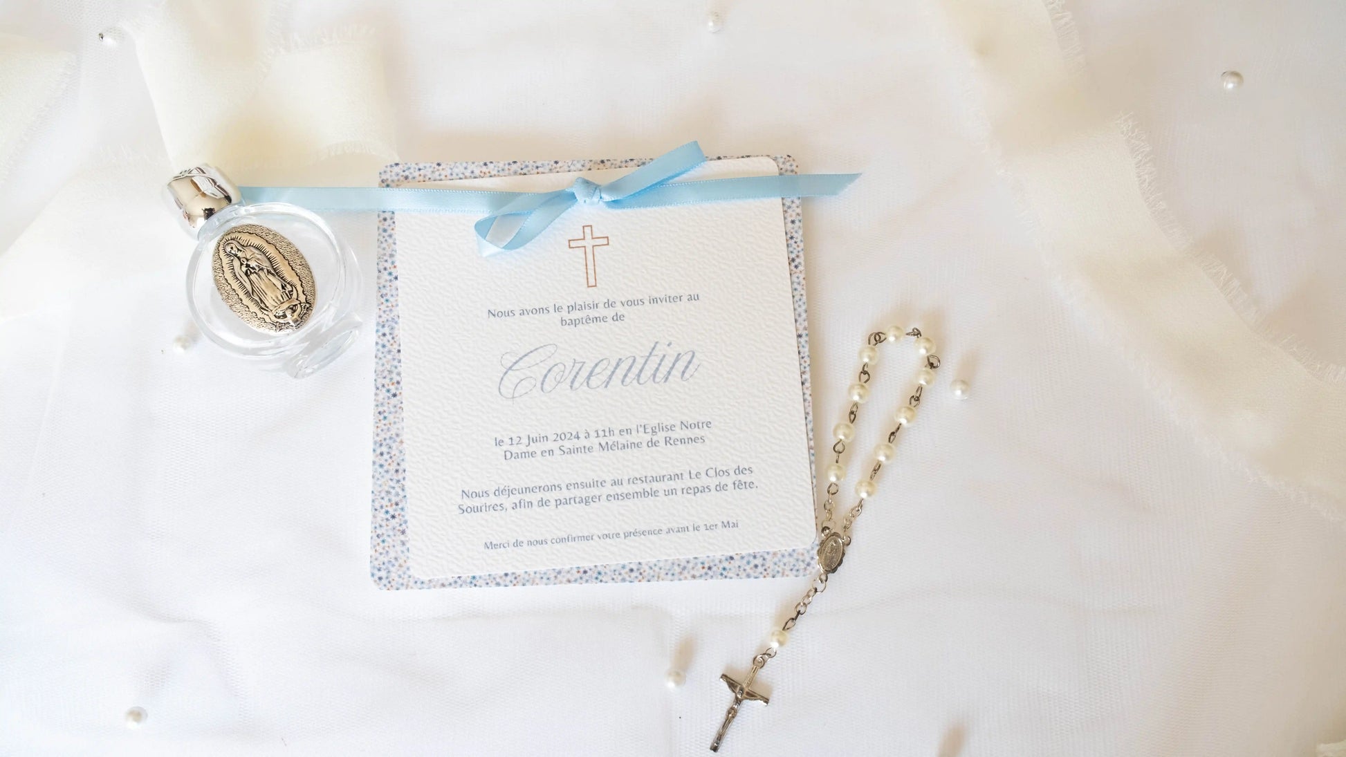Faire-Part Personnalisé fleuri, Collection Apolline