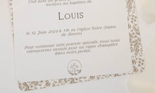 Faire Part de Baptême ou Communion - Collection Birdies