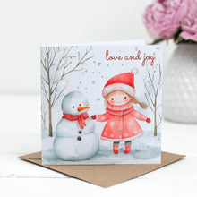 Cartes de vœux de Noël – Lot de 3 cartes carrées pliables avec enveloppes
