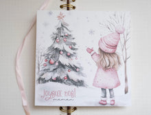 Cartes de vœux de Noël – Lot de 3 cartes carrées pliables avec enveloppes