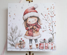 Cartes de vœux de Noël – Lot de 3 cartes carrées pliables avec enveloppes
