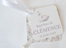 Etiquettes pour Dragées et Petits Cadeaux à imprimé Fleuri - Collection Clémence