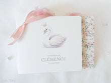 Faire Part de Baptême ou Communion à imprimé Fleuri - Collection Clémence