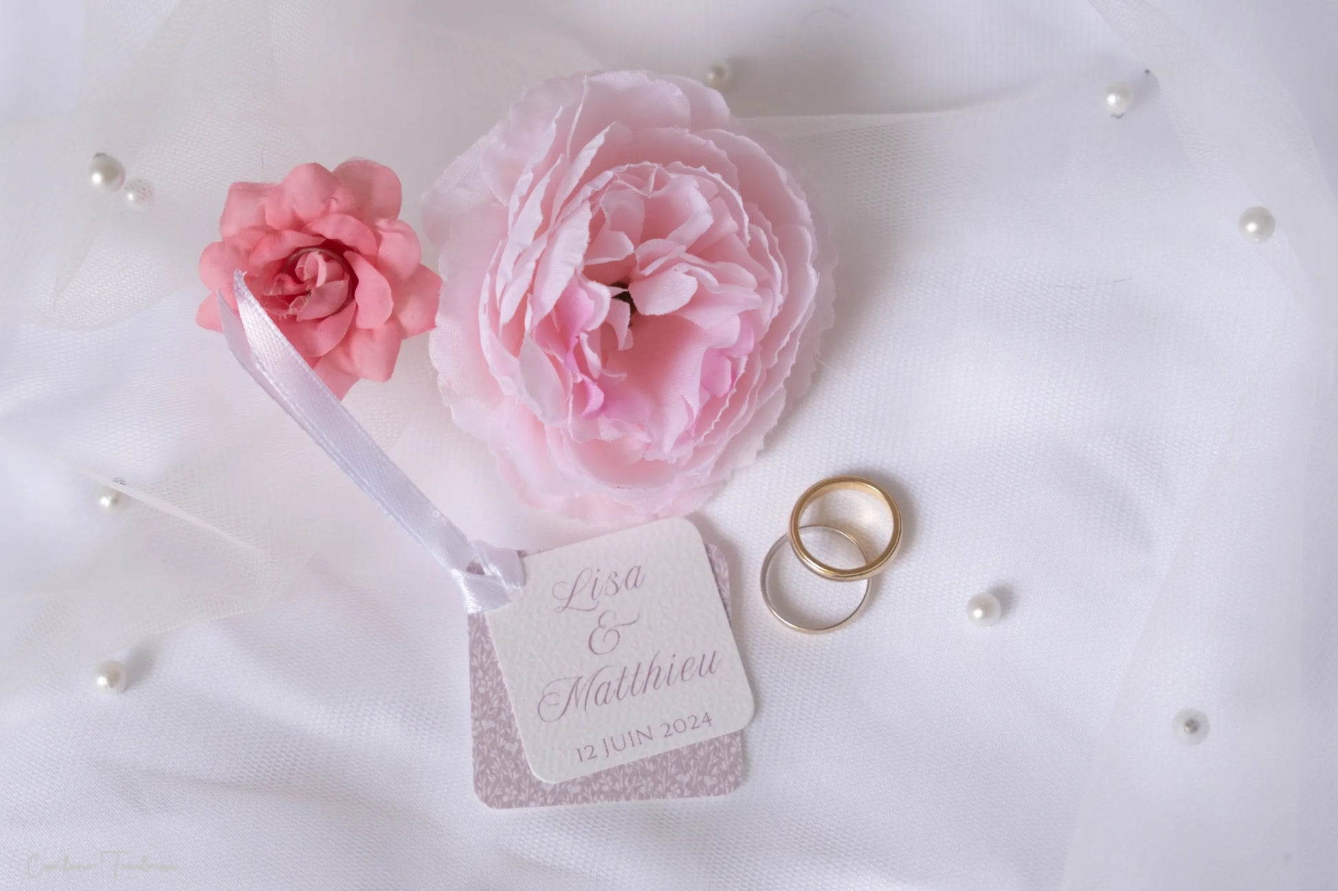 Etiquettes pour dragées et petits cadeaux personnalisées pour mariage