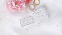 Étiquettes personnalisées mariage – Pour dragées et petits cadeaux | Collection Uzès motif fleuri