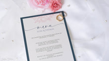 Menu de Mariage Personnalisé Elégant  - Collection Lézan
