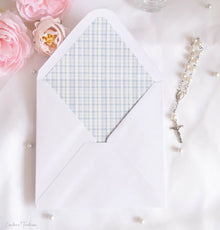 Doublures d'Enveloppes personnalisées à imprimé Vichy - Collection Eliott