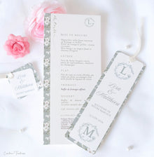 Menu de Mariage Personnalisé Elégant  - Collection Aubrac