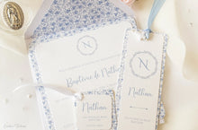 Faire Part de Baptême ou Communion fleuri - Collection Nathan